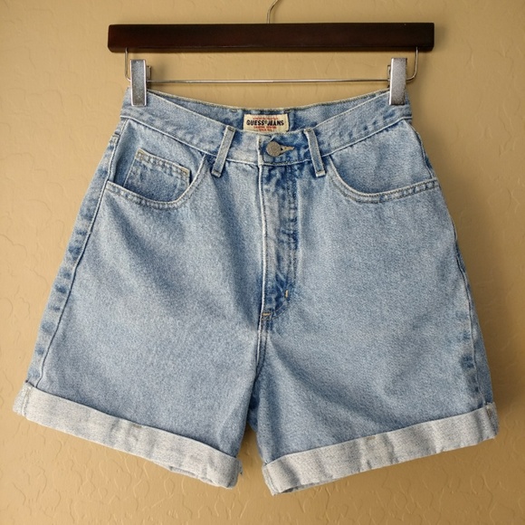 Guess Pants - Vintage Guess High Rise Denim Mom Shorts